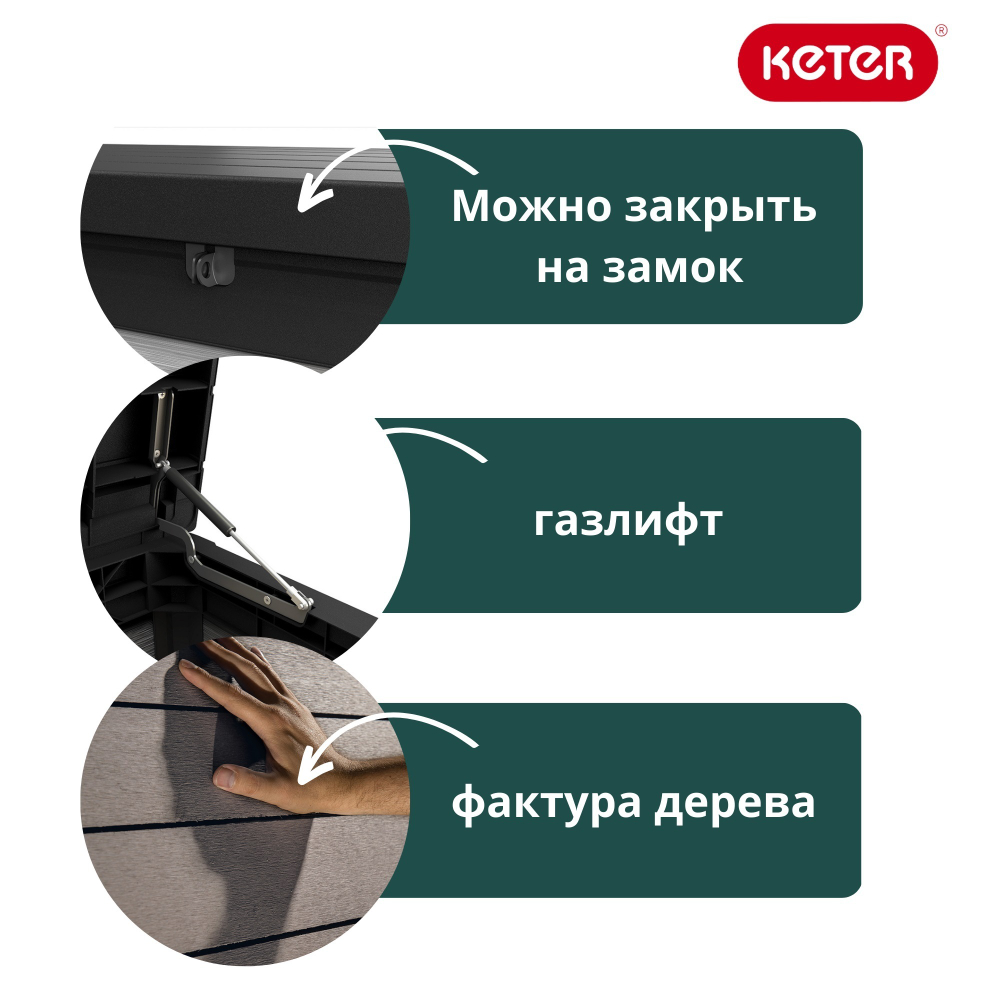 Пластиковый сундук Keter Denali 380 л
