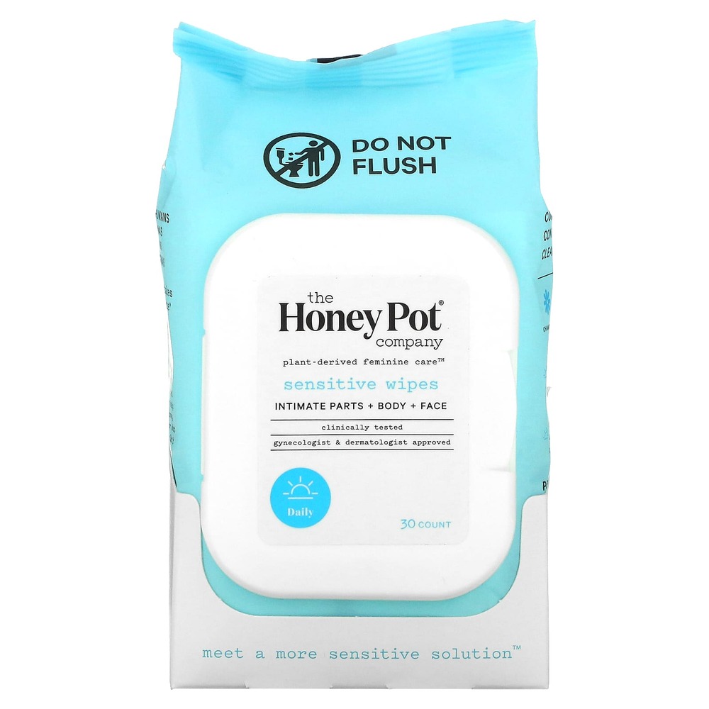 The Honey Pot Company, Салфетки для чувствительной кожи, 30 шт.