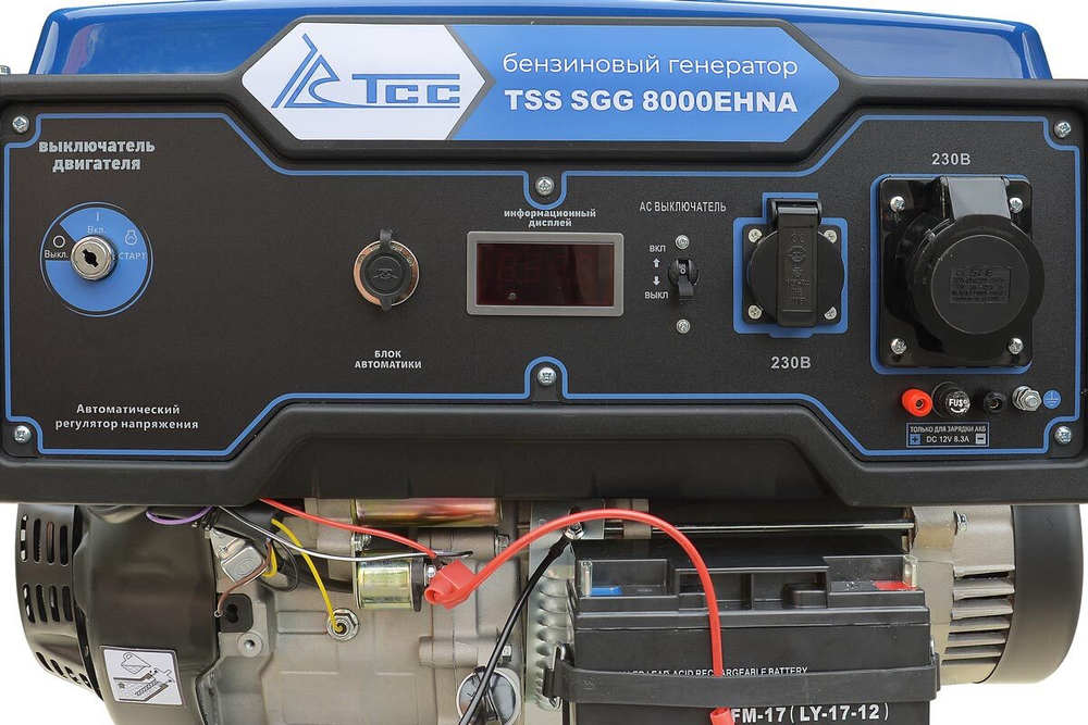 Бензогенератор 7,8 кВт TSS SGG 8000EHNA в кожухе МК-1.1