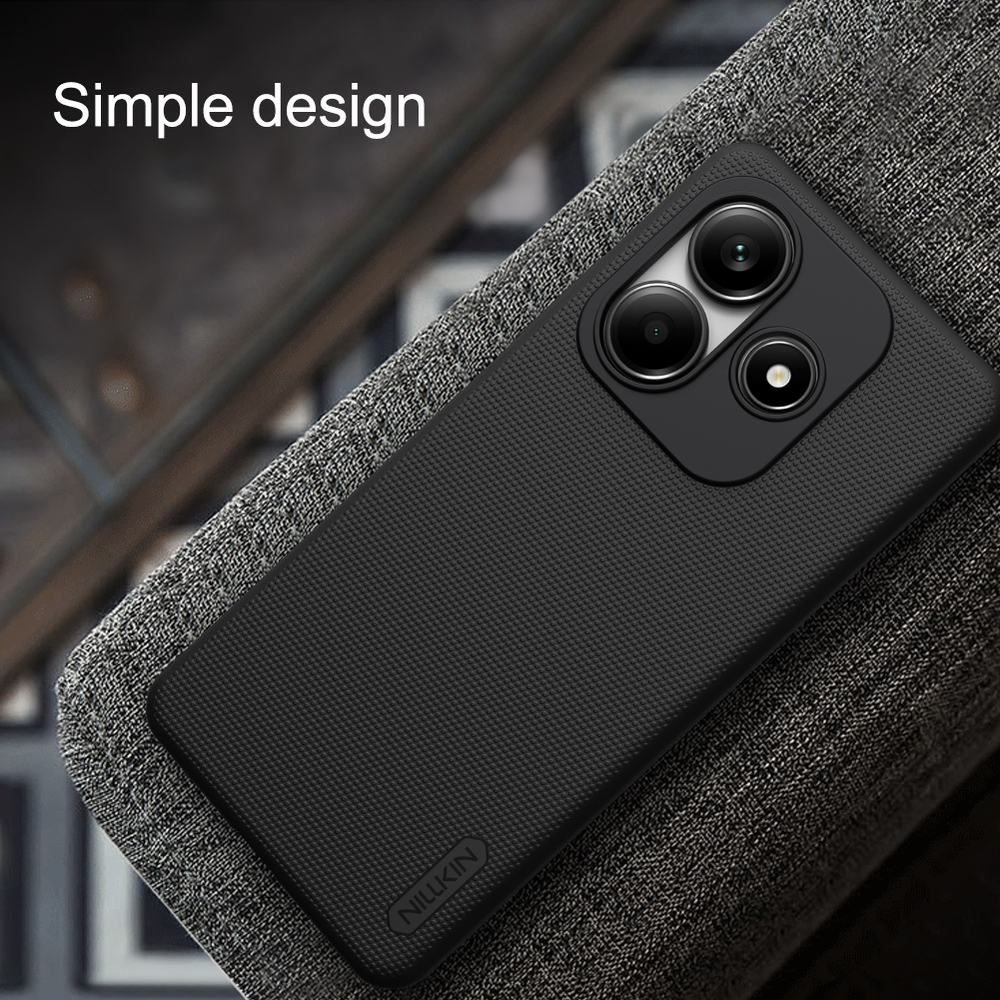 Тонкий жесткий чехол от Nillkin для смартфона Xiaomi Redmi Note 14 5G (версия Китай), серия Super Frosted Shield