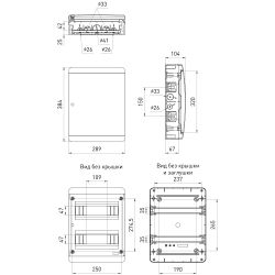 Корпус пластиковый навесной ЭРА COMFORT ЩРН-П-24 IP41прозрачная крышка белый | Электротовары