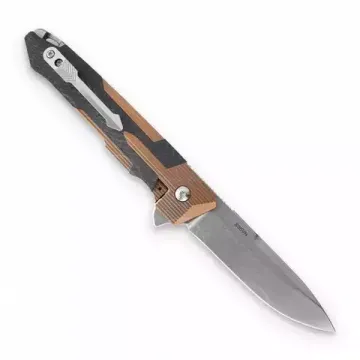 Складной нож Spartan Blades KRANOS-First production SB/SF6SWBZCF c клинком из стали CPM-S35VN, рукоять титан / карбон
