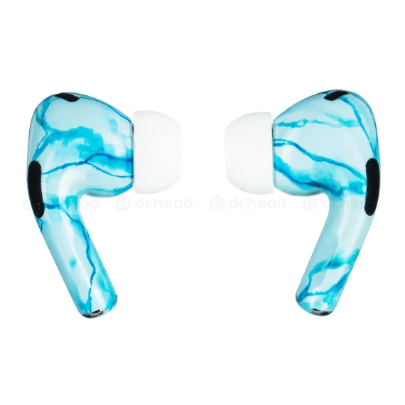 Apple AirPods Pro 2 USB-C Light Blue Marble Gloss