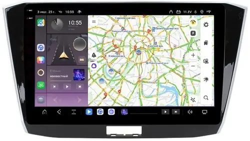 Магнитола для Volkswagen Passat 2015+ (без штатного усилителя) - Kuberg OL-1906 QLed+2K, Android 13, Быстрейшая, CarPlay, 4G SIM-слот