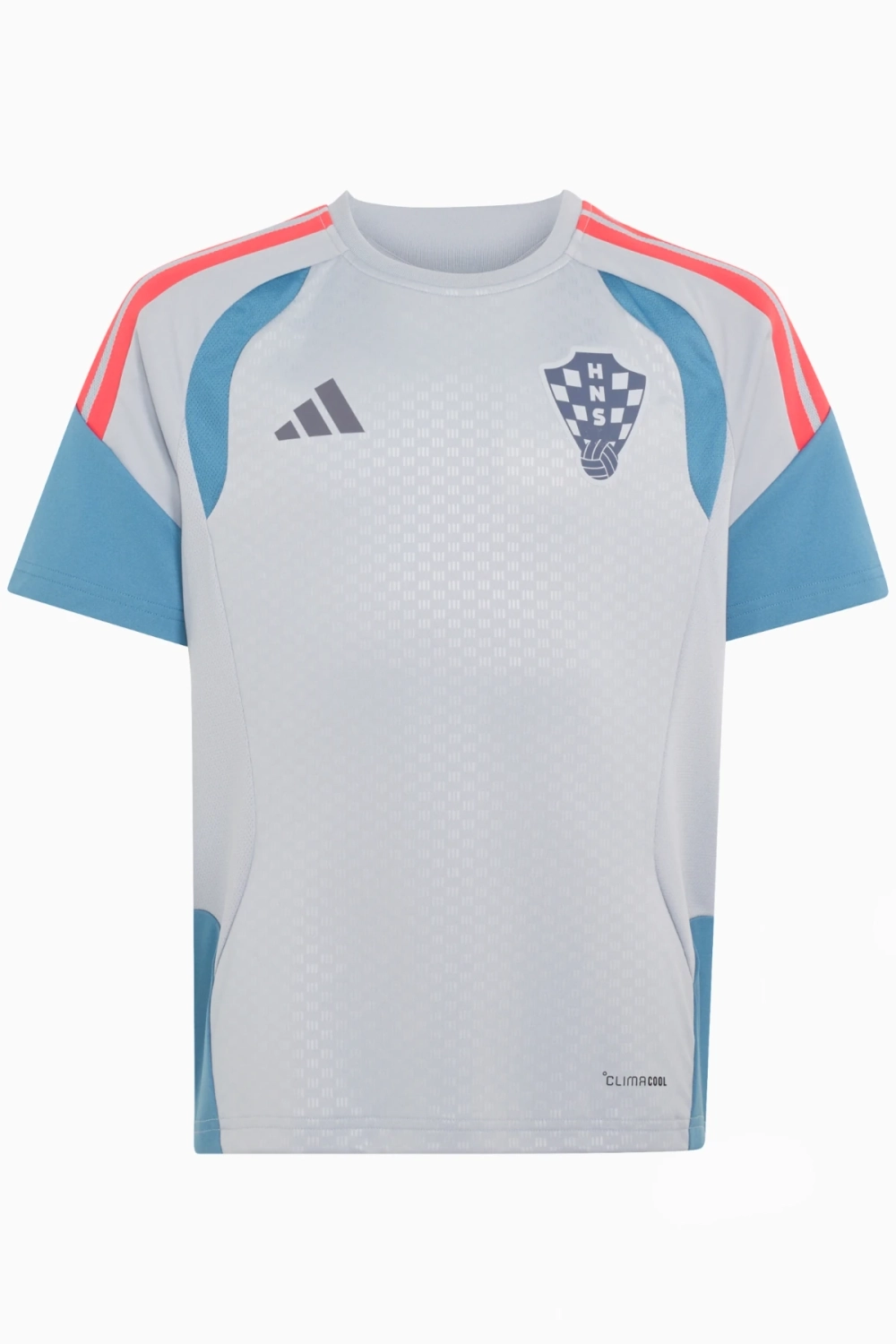 Футболка adidas Croatia 2026 Tiro Training Junior - серый