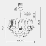 Подвесная люстра MODELUX premium ML.6777.28P GD