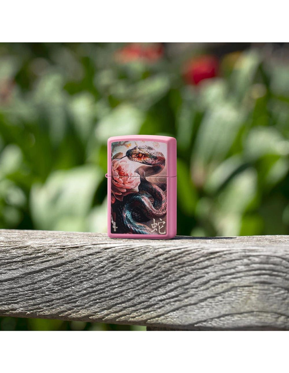 Зажигалка ZIPPO Mazzi Anaconda с покрытием Pink Matte, латунь/сталь, розовая, матовая, 38x13x57 м, ш