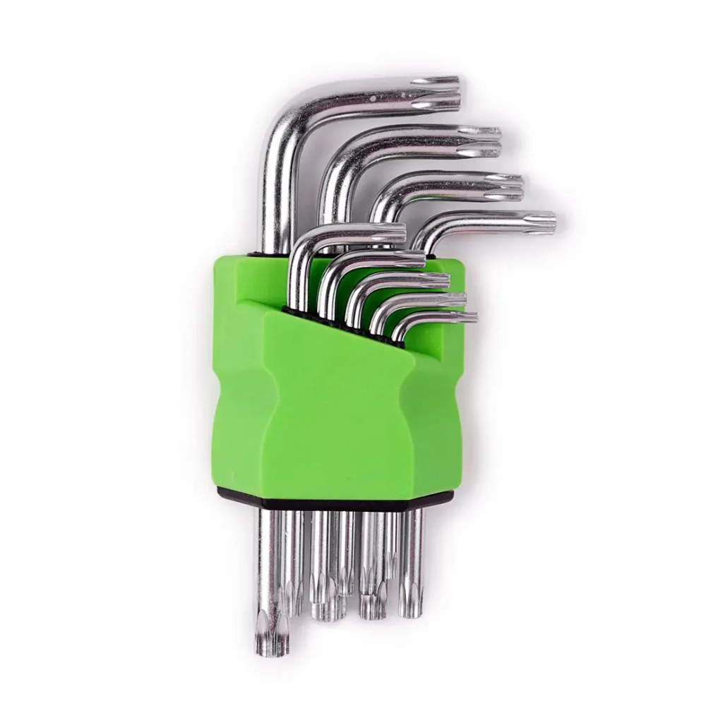 Набор ключей TORX Г-образных, 9пр.(Т10,15,20,25,27,30,40,45,50),в блистере Forsage##Помощник P010K