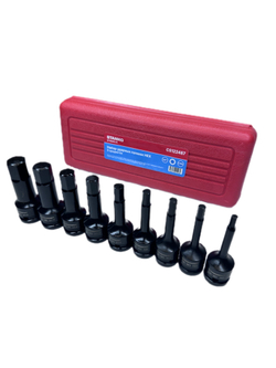 Набор ударных головок HEX 1/2" (9 предметов) CS122487