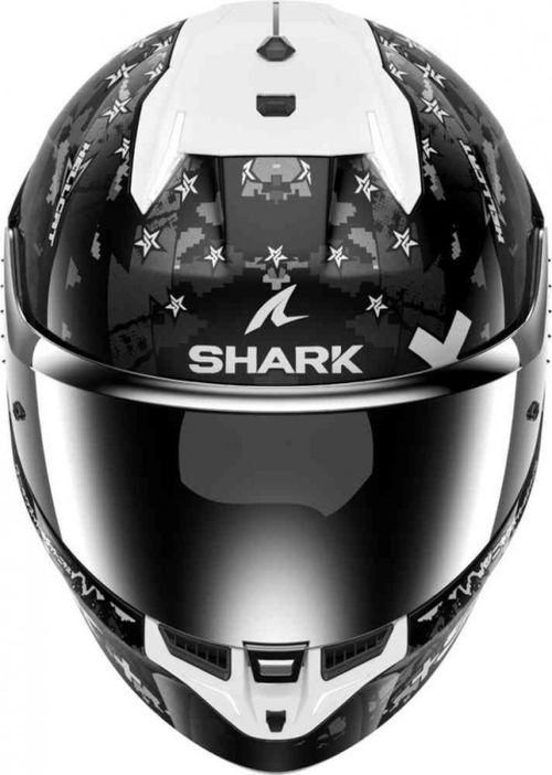 Купить Мотошлем Интеграл Shark Skwal I3 Hellcat / Черно-белый