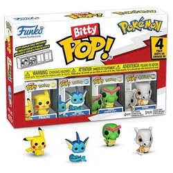 Funko Bitty POP! Pokemon (Pikachu + Vaporeon + Caterpie + Cubone) 4PK