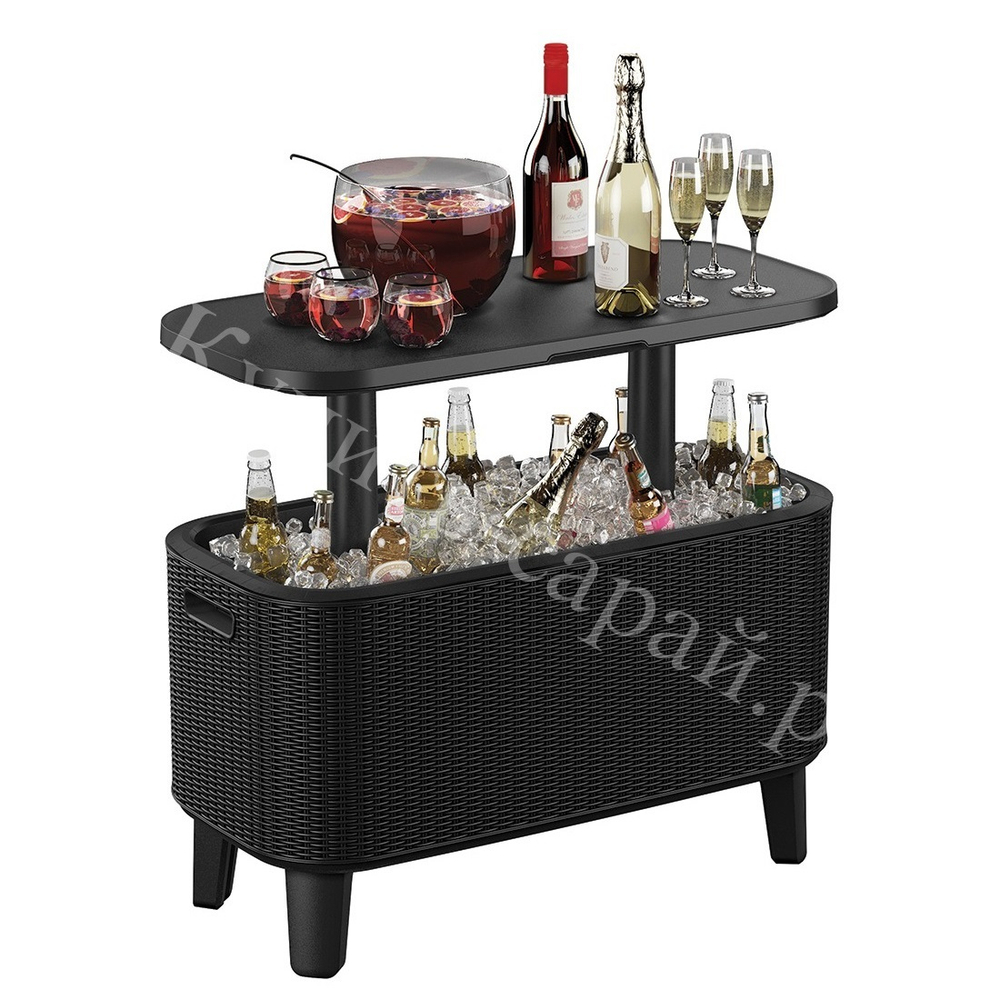 Барный стол - холодильник Keter Bevy Bar Large Cool grey