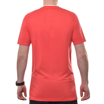 Мужское теннисное поло Wilson Players Seamless Zip Henley 2.0 - красный