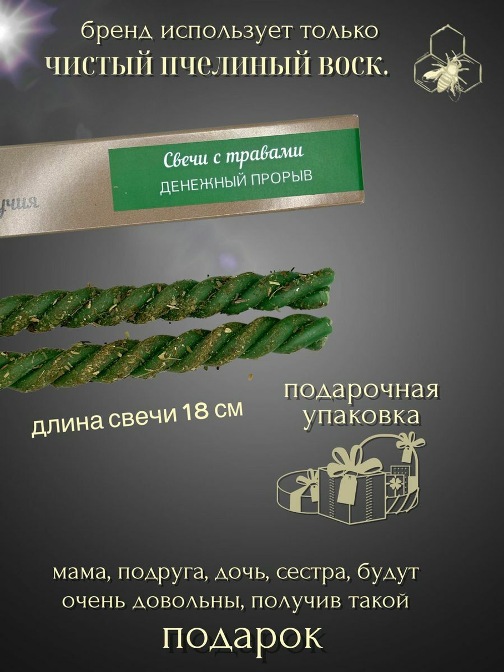 Свечи скрутки денежные