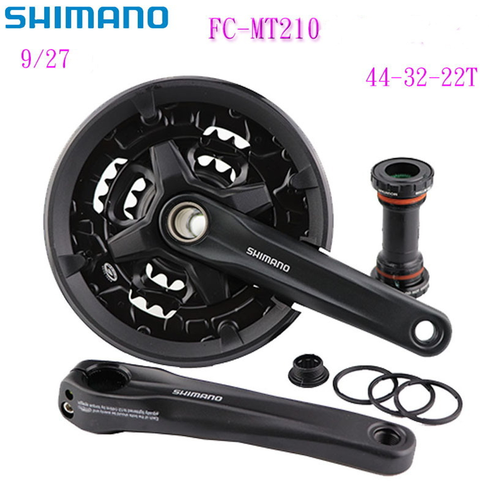 Система Shimano FC-MT210 44-32-22T,  170 мм. С кареткой BB-MT501