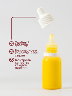 Краситель для мыла 6 шт по 10 мл Индия