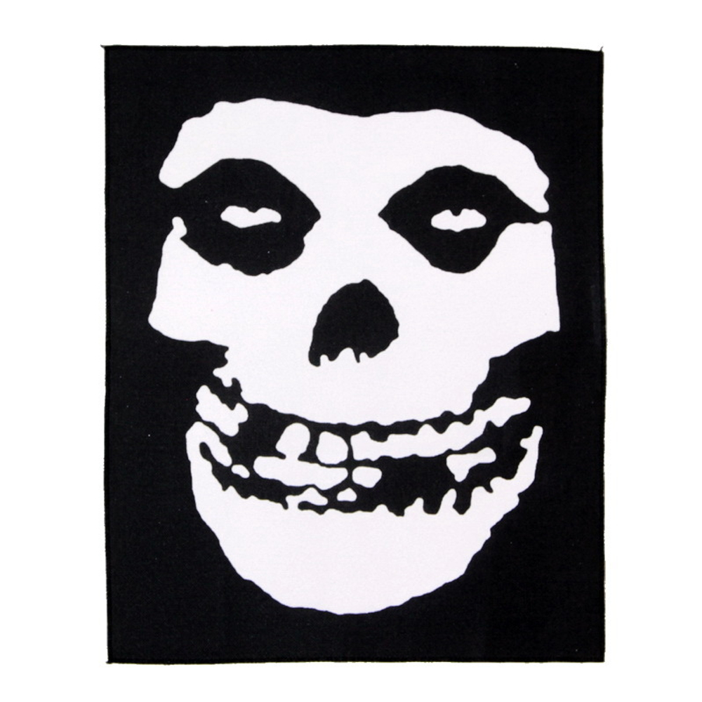 Нашивка спиновая Misfits череп (075)