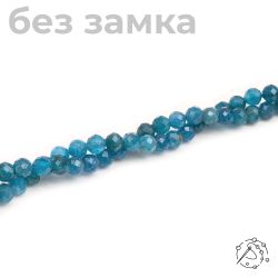 Нить из бусин Апатит, 3-4 мм с огранкой