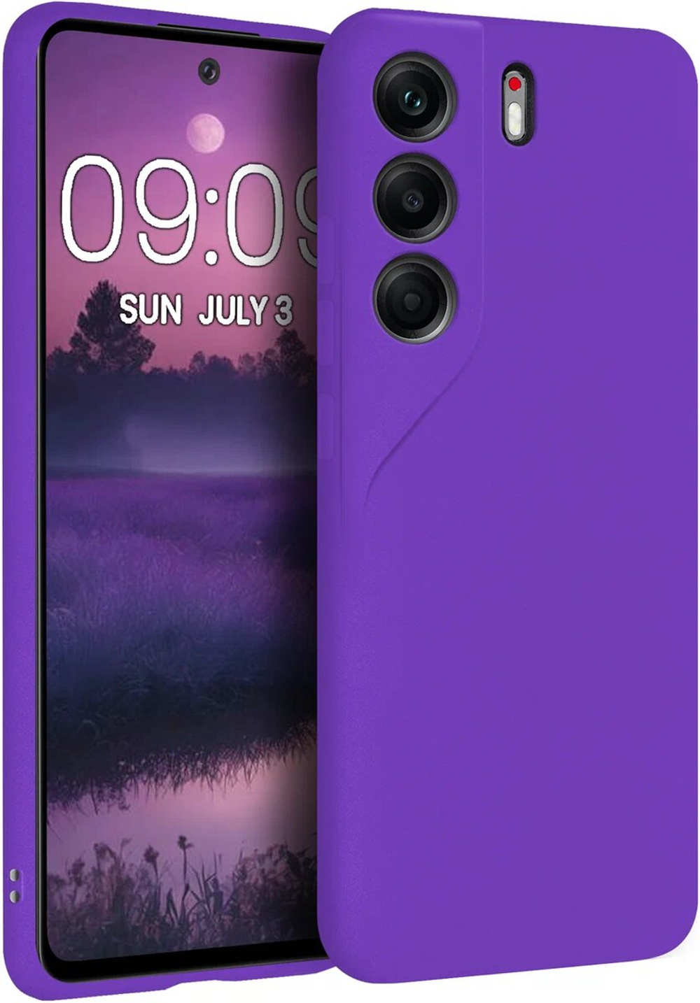 Мягкий Soft Touch чехол из силикона для TECNO CAMON 40 с бархатной подкладкой