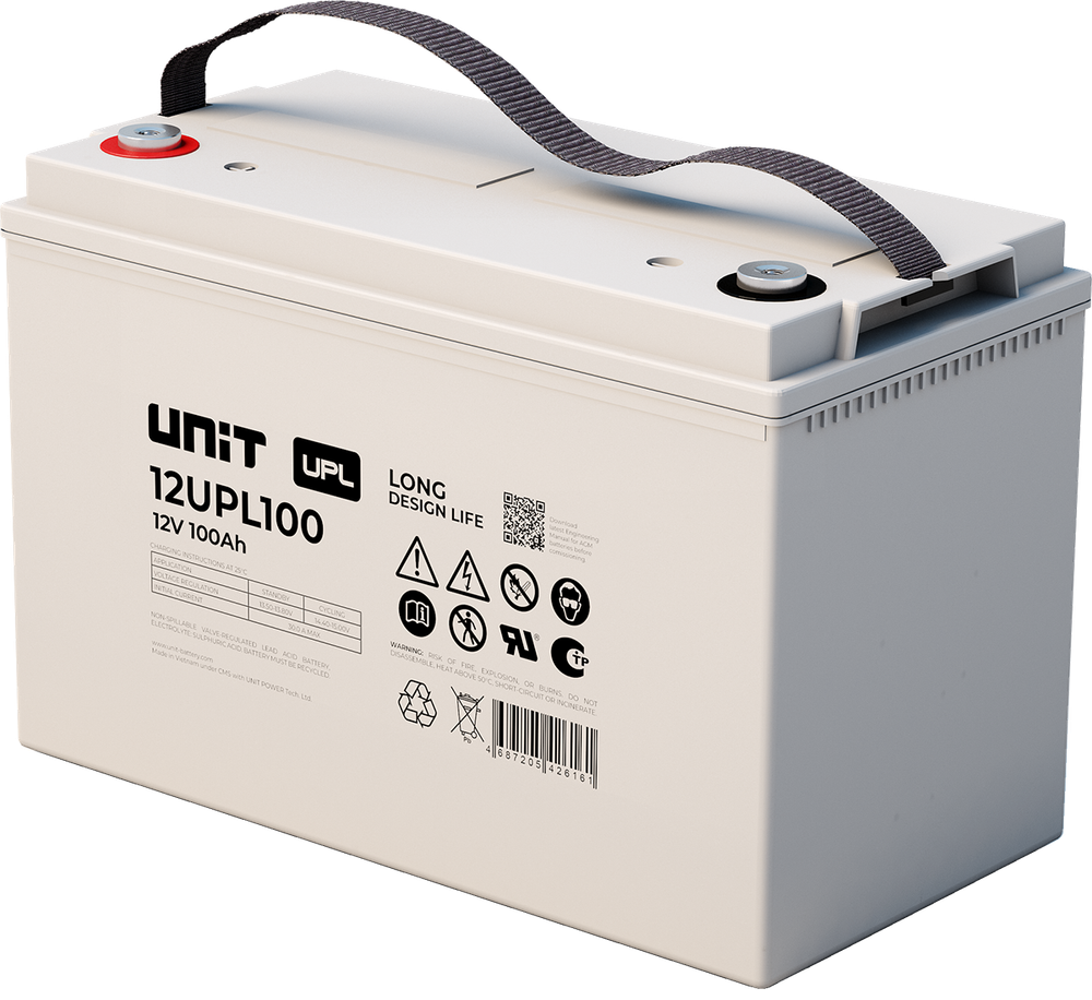 Аккумулятор UNIT 12UPL100 - AGM ( 12В / 100Ач )
