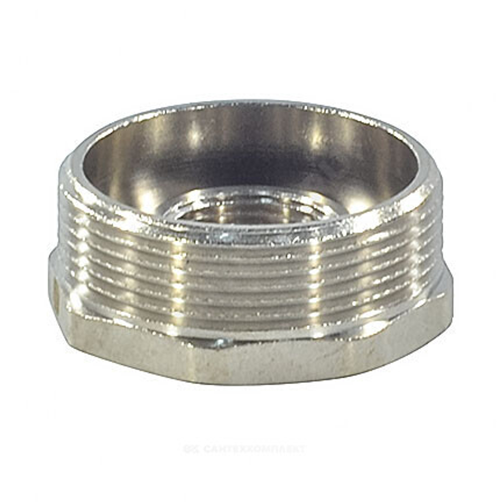 Футорка латунь никель Ду 50х20 (2"х3/4") НР/ВР SantechSystems