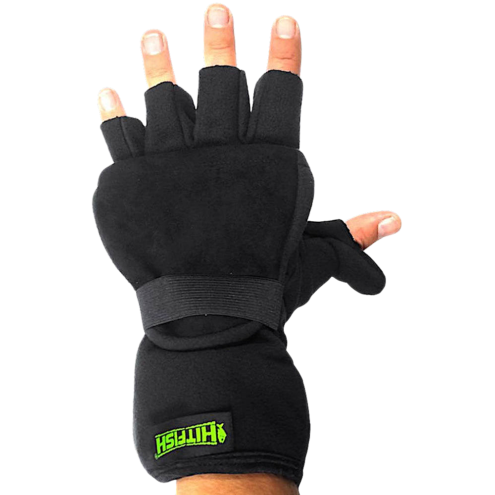 Перчатки-Варежки HitFish Glove HFFG-12 Чёрные -