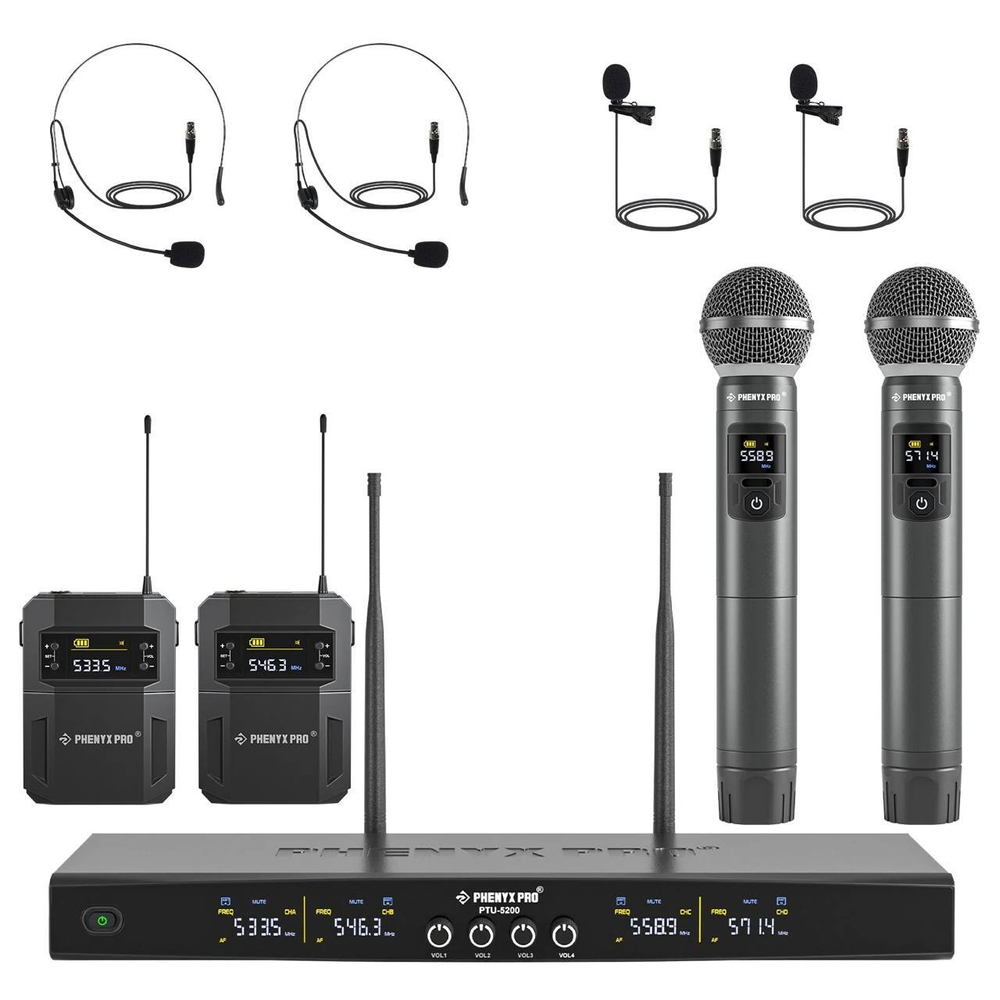 Беспроводная система микрофонов Phenyx Pro PTU-5200