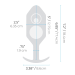 Анальная пробка для ношения цвета хаки 14см b-Vibe Snug Plug 4 BV-010-ARM