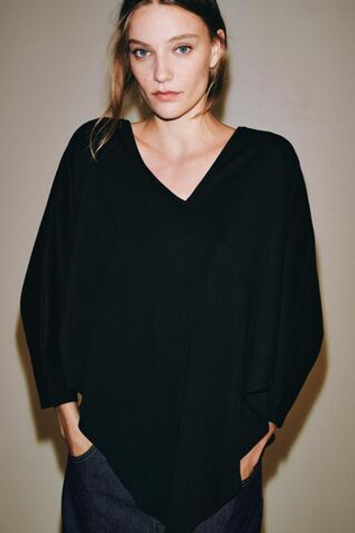 ФУТБОЛКА-НАКИДКА ИЗ ХЛОПКА SUPIMA® — ZARA