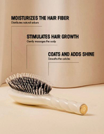 La Bonne Brosse Массажная расческа для волос N 03 Essential Sensitive Scalp Brush - Creamy White