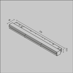 Трековый светильник Technical TR106-2-18W3K-B