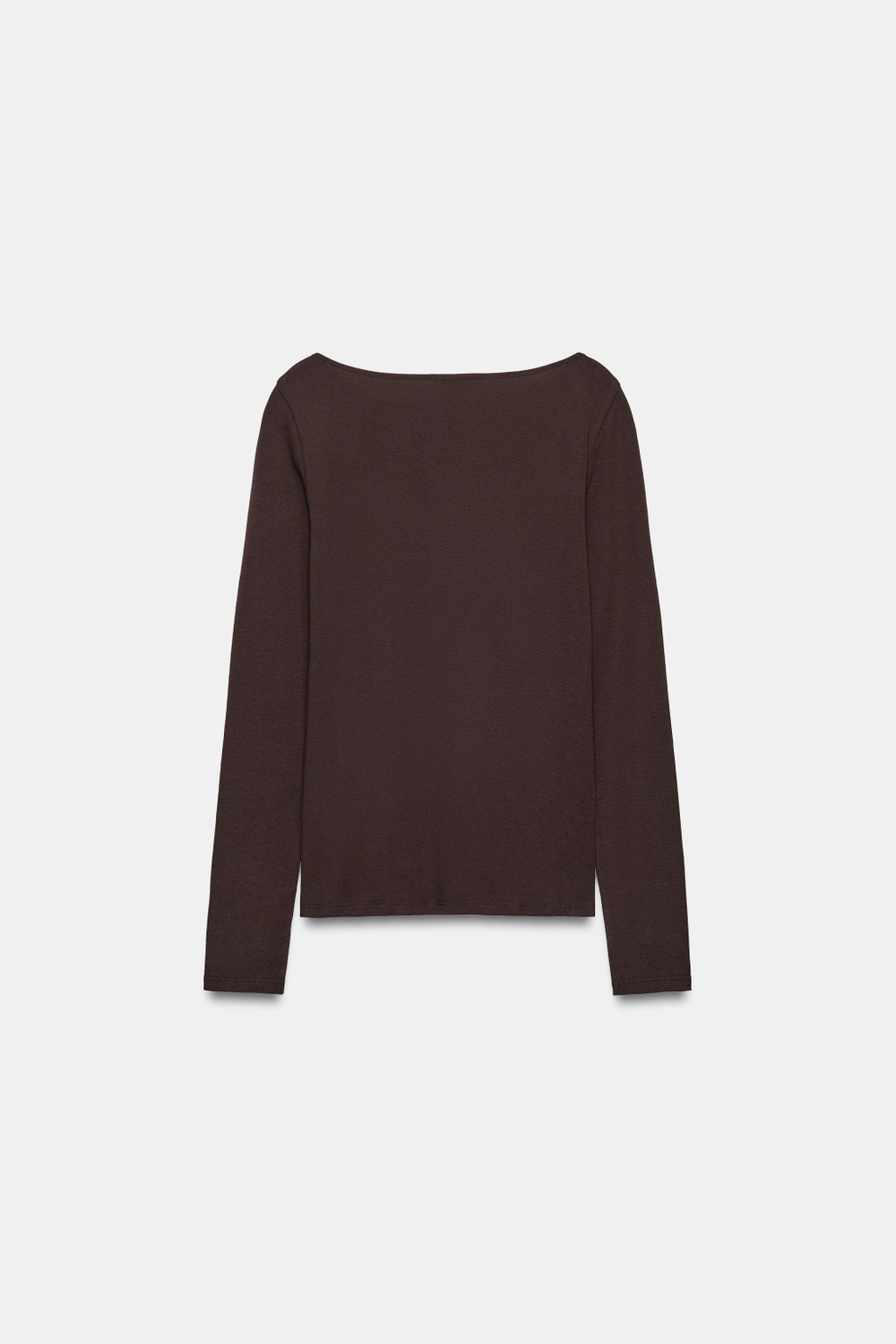 ФУТБОЛКА С ВЫРЕЗОМ «ЛОДОЧКА» — ZARA