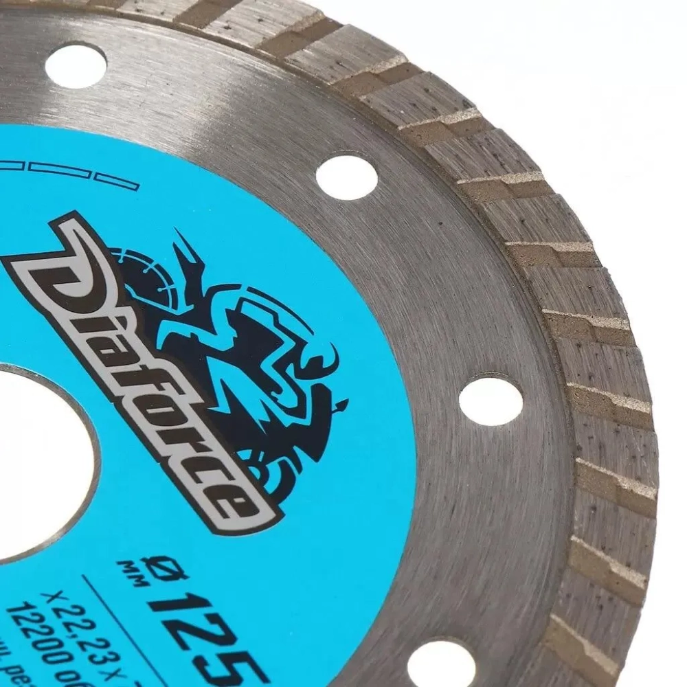 Диск алмазный Turbo basic 125x22.23x7.5x1.9 мм, сухой рез DIAFORCE 511125