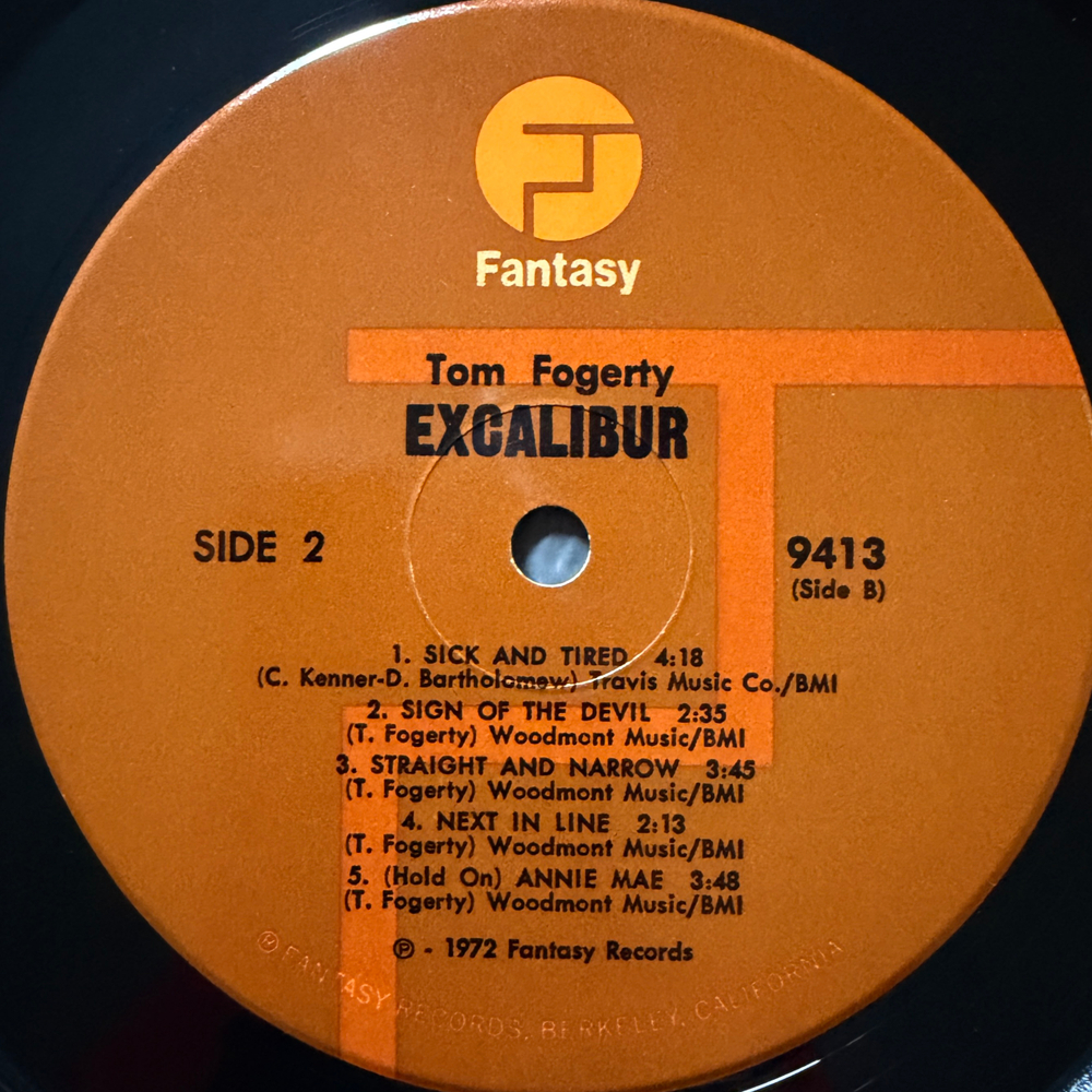 Tom Fogerty ‎– Excalibur (США 1972г.)