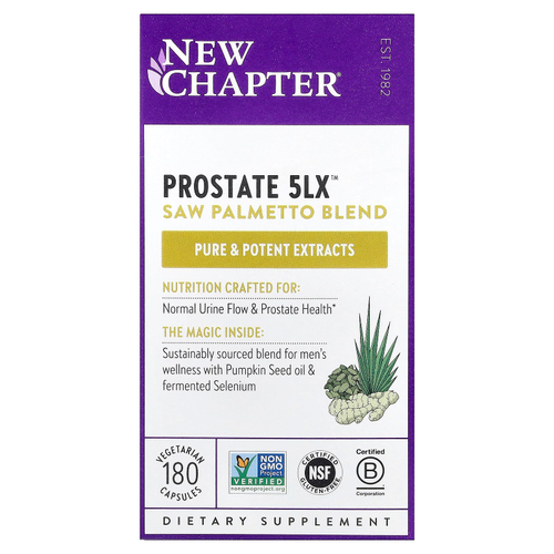 New Chapter, Prostate 5LX™, 180 вегетарианских капсул