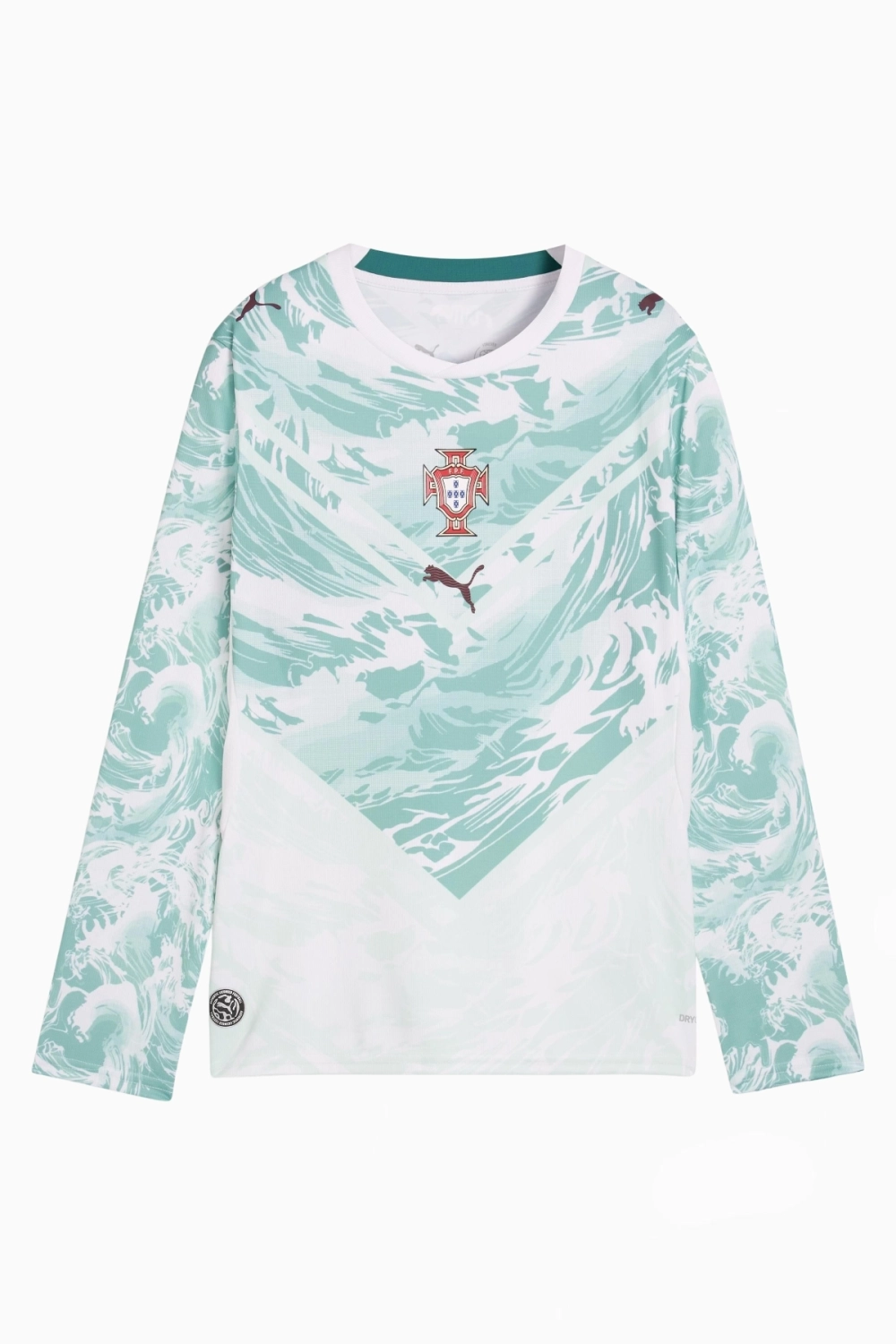 Футболка с длинными рукавами Puma Portugal 2026 Away Junior - бирюзовый