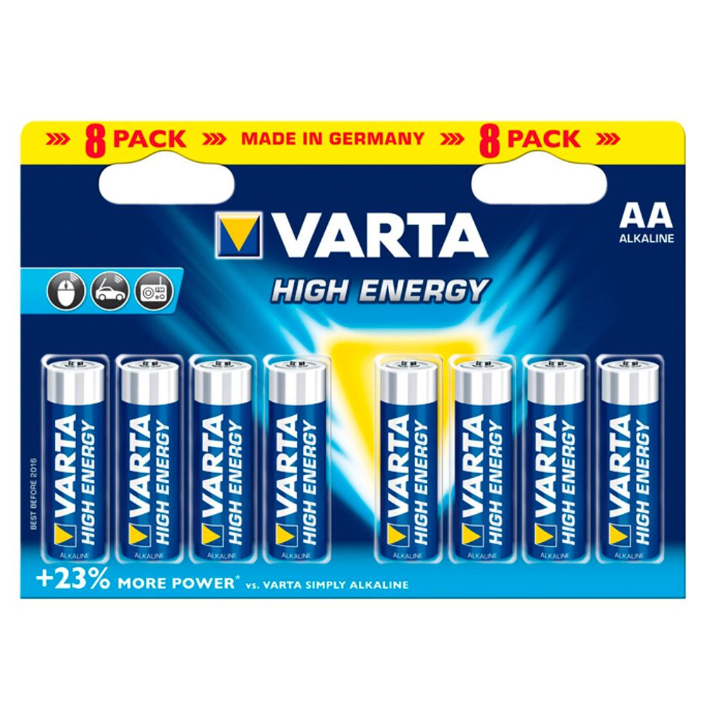 Батарейки VARTA HI ENERGY "AA" 8шт.