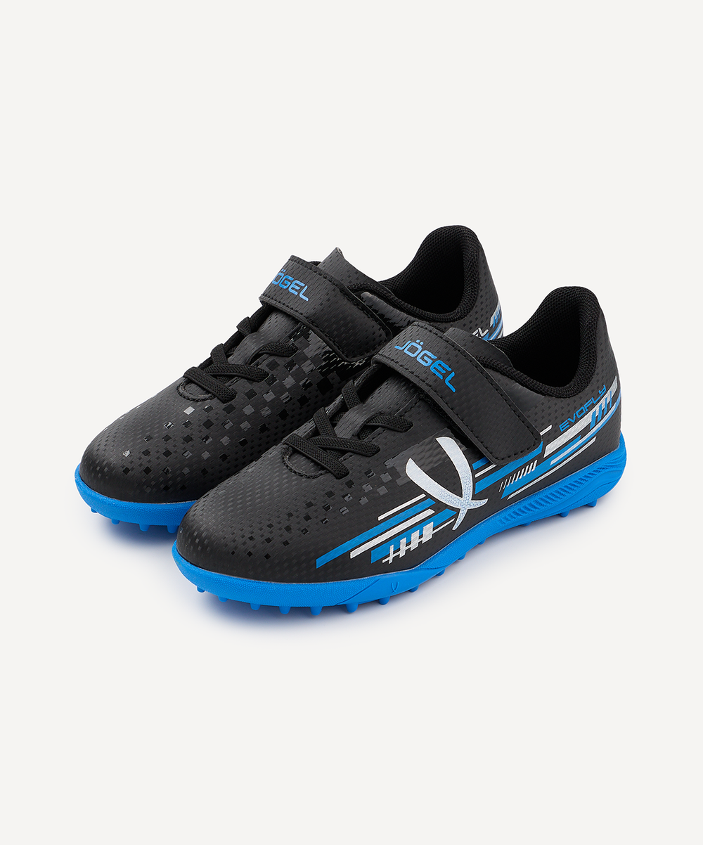 Бутсы многошиповые Evofly TF Talant Black/blue, детский