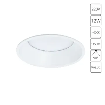Встраиваемый точечный светодиодный светильник 12W 4000К A7994PL-1WH белый Frame Arte Lamp