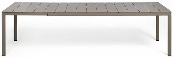Стол металлический раздвижной Rio Alu, 210-280х100 см, тортора