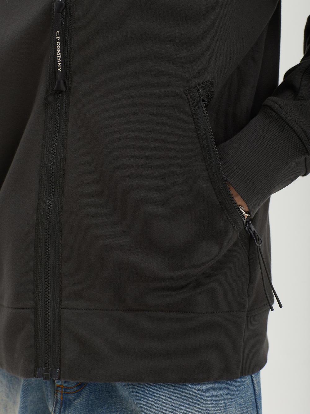 Мужская Толстовка Diagonal Raised Fleece Goggle Zip