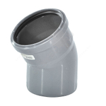 Отвод PP-H серый Дн 50х45гр б/нап в/к RTP (РосТурПласт) 36668