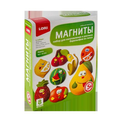 Магниты из гипса "Фрукты" (Lori)