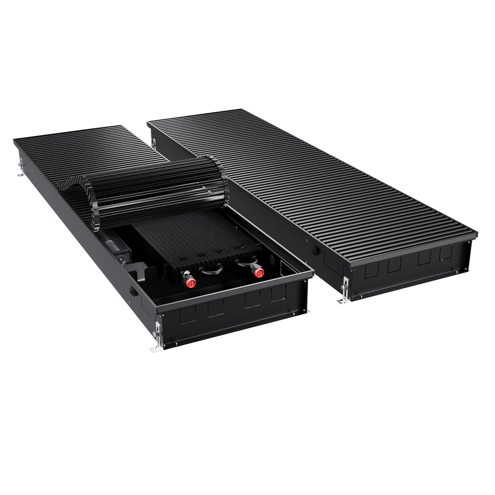 Конвектор внутрипольный Royal Thermo ATRIUM TURBO-110/400/2000-DG-U-BL