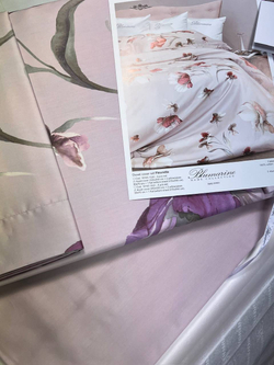 Постельное белье 2 спальное евро макси Blumarine Fleurette Ribes розовое