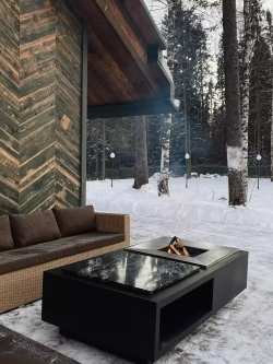 Дровяной гриль-стол Elbrus Grill Фудзияма 1000 (размер стола 2300x1200 мм)