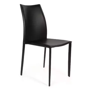 Стул Rolf, кожа черный