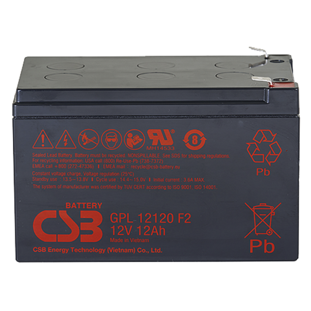 Аккумулятор CSB GPL12120 F2 - AGM ( 12В / 12Ач ) Аккумулятор CSB GPL12120 F2 - AGM ( 12В / 12Ач )