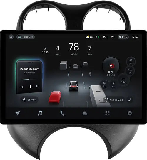 Магнитола для Nissan March K13 2010-2013 - Teyes CC4-PRO монитор 13" 2K QLED на Android 13, Быстрейшая, Snapdragon 778G, ИИ, CarPlay, DSP, 4G SIM-слот