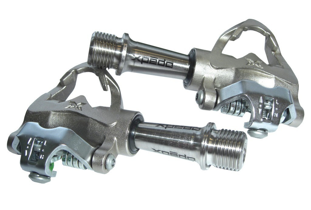 Педали XPEDO XRF-S1  корпус и ось Cr-Mo, цвет-титан, промподшипник, инд уп.
